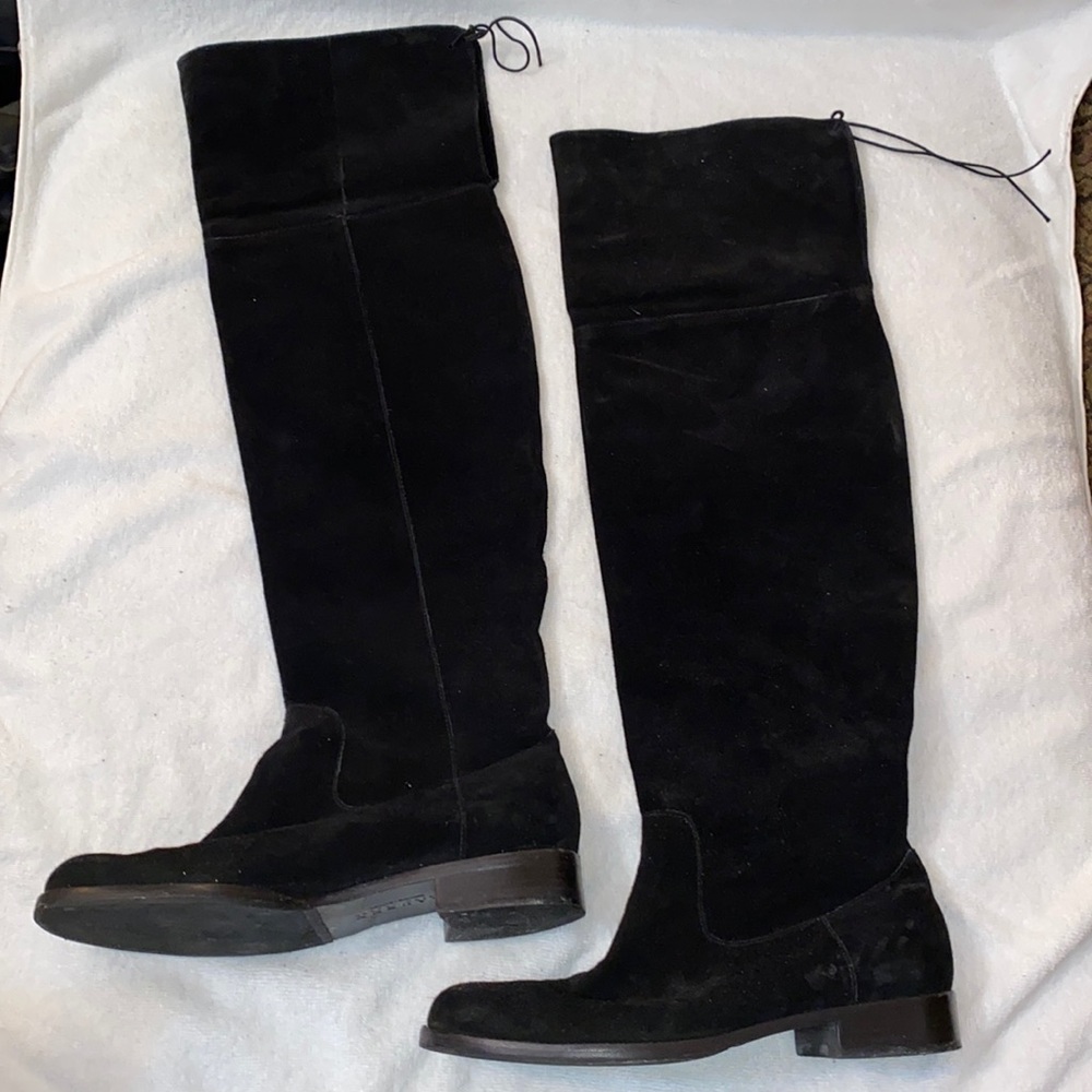 Lauren Ralph Lauren genuine suede thigh high boots